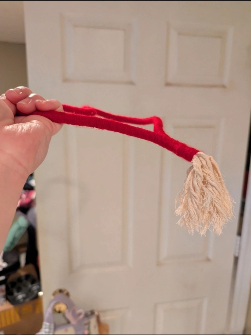 Red Heart-Shaped Rope Ornament - Picture 6 of 10